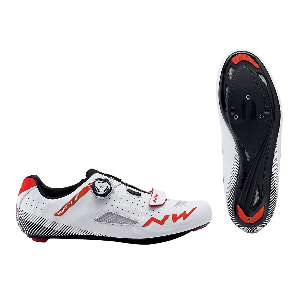 Chaussures CORE PLUS blanc-rouge route NORTHWAVE