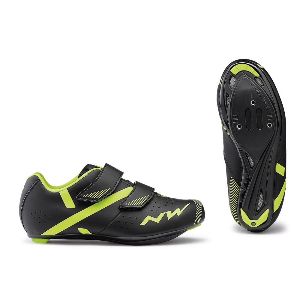 Chaussures Northwave Torpedo 2 noirra jaune Fluo para junior