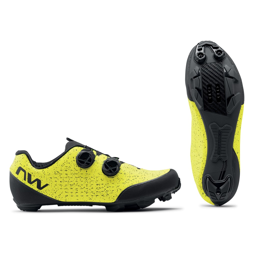 Chaussures Northwave REBEL 3 VTT jaune Fluo noir