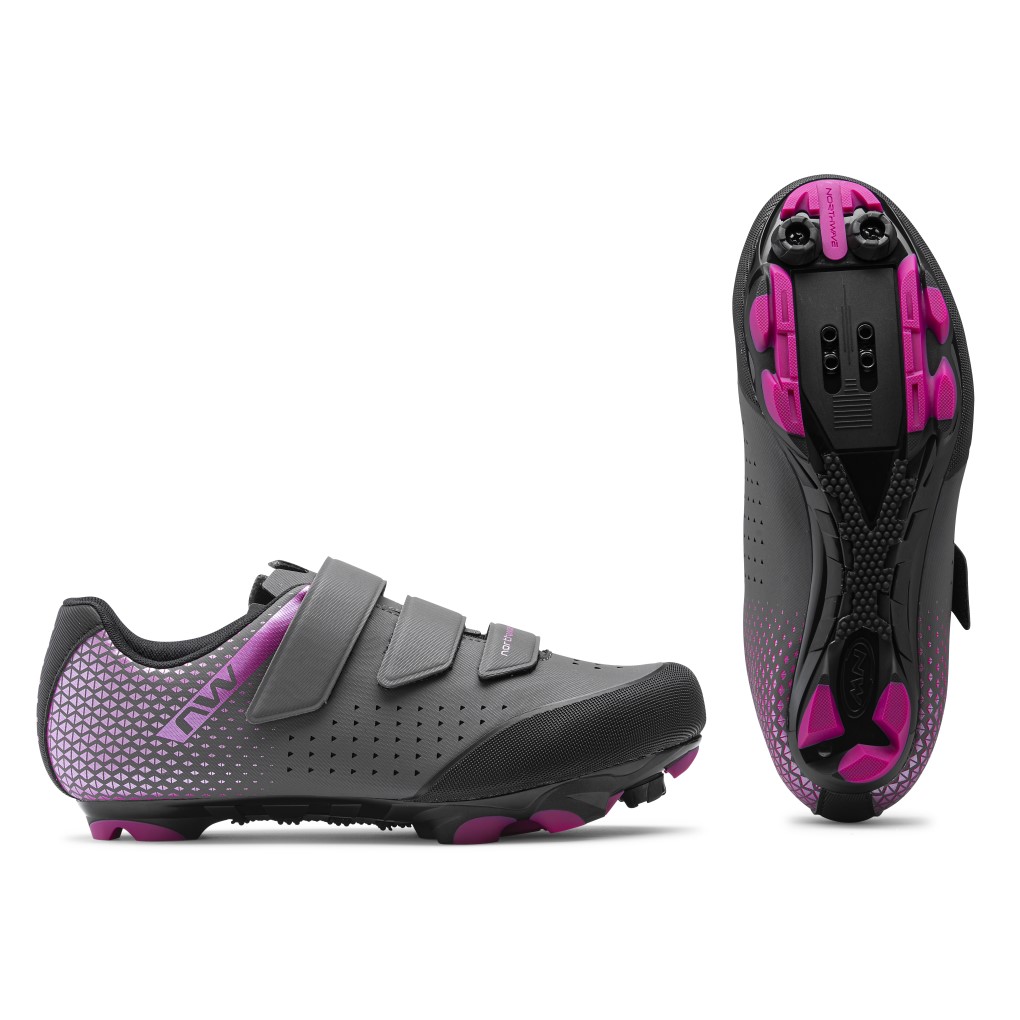 Chaussures Northwave ORIGIN 2 Woman grise Oscuro-Fucsia
