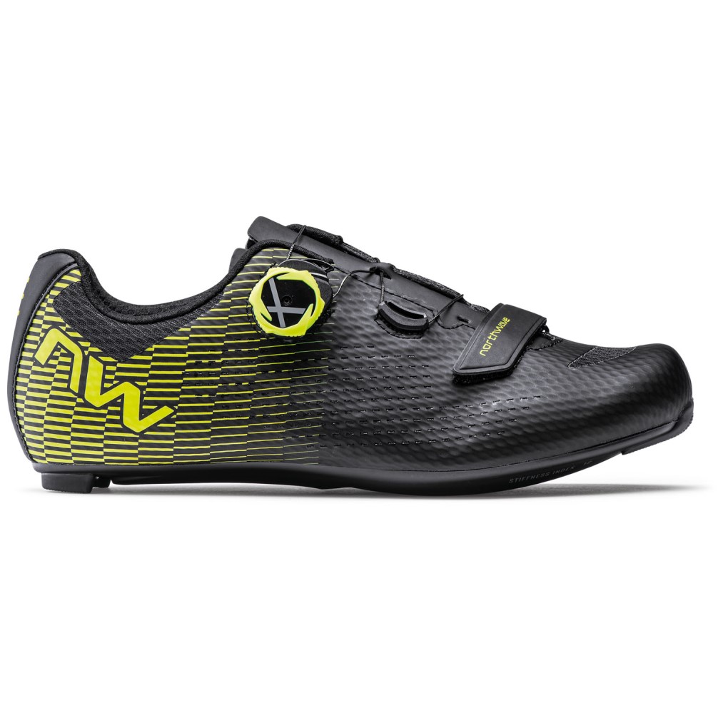 Zapatillas Northwave STORM CARBON 2 Negro-Amarillo Fluo