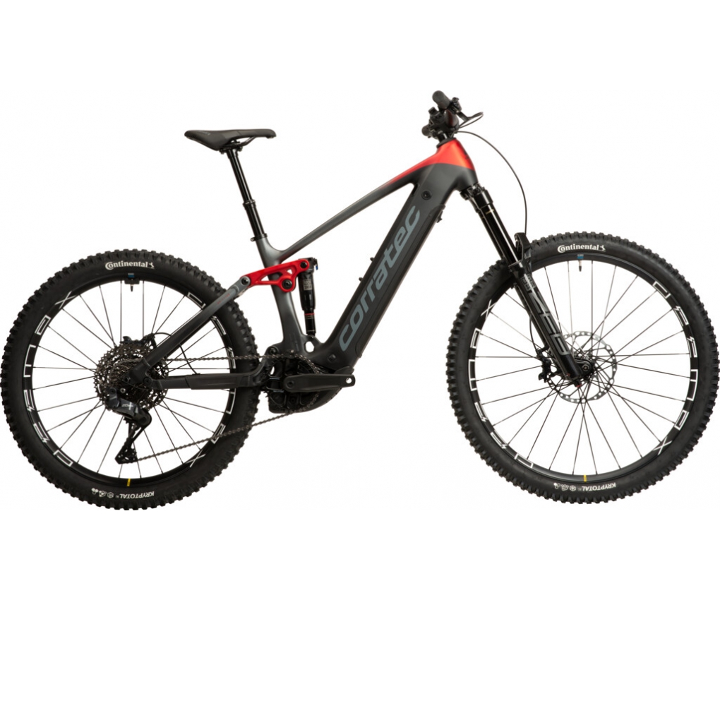Bicicleta El�ctrica Corratec E-Power RS 160 Di2 Automatic Negro-Rojo-Gris Oscuro