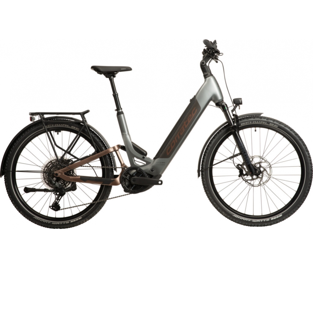 Bicicleta El�ctrica Corratec E-Power MTC 100 Wave CX8 Gris Oscuro-Dorado-Negro