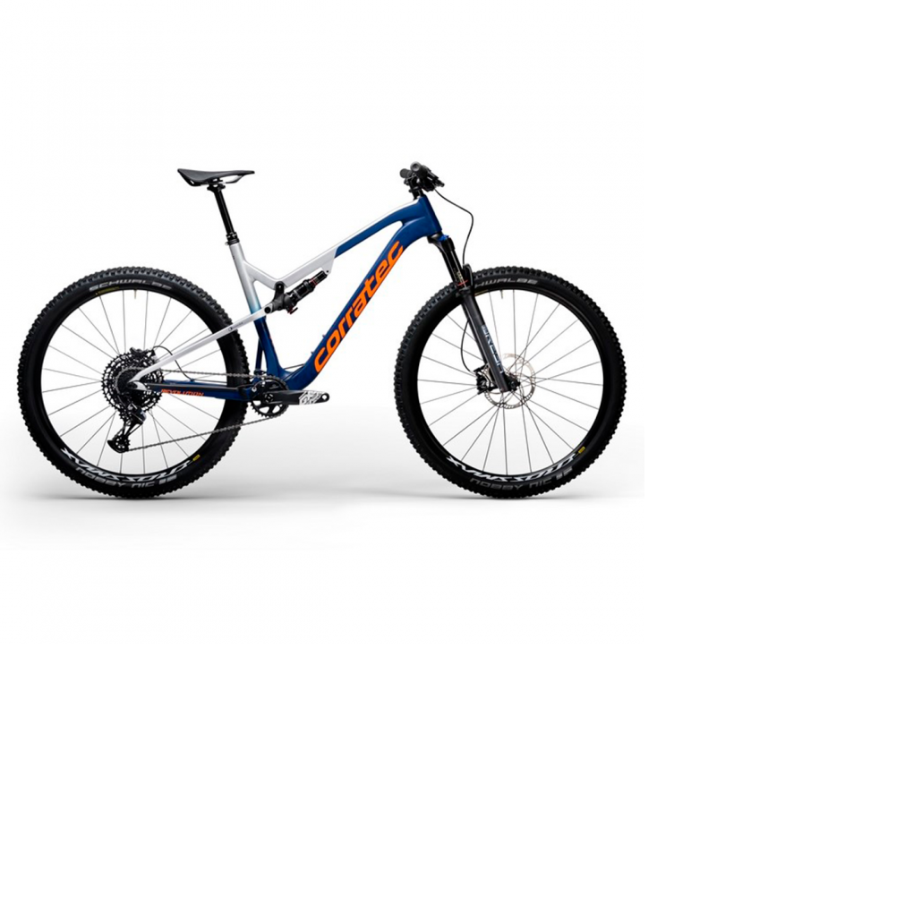 Bicicleta Corratec Revolution iLink Elite Azul Plata Naranja