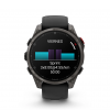Garmin Fenix 8 Pro - 47mm Amoled Sapphire, titanio con correa de silicona en negro/gris