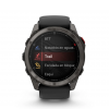 Garmin Fenix 8 Pro - 51mm Amoled Sapphire, Titanio con revestimiento de DLC con correa de silicona negra