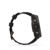 Garmin Fenix 8 Pro - 51mm Amoled Sapphire, Titanio con revestimiento de DLC con correa de silicona negra