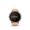 Garmin Fenix 9 Pro � inReach, 43mm Amoled Titanio correa silicona en salm�n/naranja