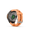 Garmin Fenix 9 Pro � inReach, 43mm Amoled Titanio correa silicona en salm�n/naranja