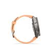 Garmin Fenix 9 Pro � inReach, 43mm Amoled Titanio correa silicona en salm�n/naranja