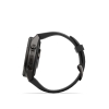 Garmin Fenix 9 Pro � inReach, 43mm Amoled Titanio revesti. de DLC gris carbon correa silicona negro