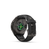 Garmin Fenix 9 Pro � inReach, 43mm Amoled Titanio revesti. de DLC gris carbon correa silicona negro