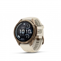 Garmin Fenix 9 Pro � inReach, 43mm Amoled Titanio correa silicona beige/gris
