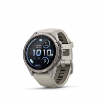 Garmin Fenix 9 Pro � inReach, 43mm Amoled Titanio correa silicona blanco