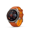 Garmin Fenix 9 Pro � inReach, 47mm Amoled Titanio correa silicona naranja/naranja claro
