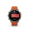 Garmin Fenix 9 Pro � inReach, 47mm Amoled Titanio correa silicona naranja/naranja claro
