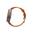 Garmin Fenix 9 Pro � inReach, 47mm Amoled Titanio correa silicona naranja/naranja claro