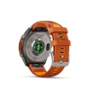 Garmin Fenix 9 Pro � inReach, 47mm Amoled Titanio correa silicona naranja/naranja claro