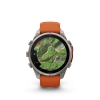 Garmin Fenix 9 Pro � inReach, 47mm Amoled Titanio correa silicona naranja/naranja claro