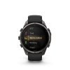 Garmin Fenix 9 Pro � inReach, 47mm Amoled Titanio revesti. de DLC gris carbon correa silicona negro