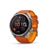 Garmiin Fenix 9 Pro � inReach, 51mm Amoled Titanio correa silicona naranja/naranja claro