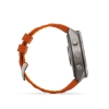 Garmiin Fenix 9 Pro � inReach, 51mm Amoled Titanio correa silicona naranja/naranja claro