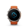 Garmiin Fenix 9 Pro � inReach, 51mm Amoled Titanio correa silicona naranja/naranja claro