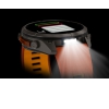 Garmiin Fenix 9 Pro � inReach, 51mm Amoled Titanio correa silicona naranja/naranja claro