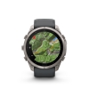 Garmin Fenix 9 Pro � inReach, 51mm Amoled Titanio correa silicona gris