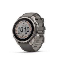 Fenix 9 Pro � inReach, Solar, 47mm Titanio correa silicona gris