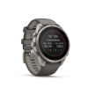 Fenix 9 Pro � inReach, Solar, 47mm Titanio correa silicona gris