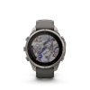 Fenix 9 Pro � inReach, Solar, 47mm Titanio correa silicona gris