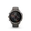 Fenix 9 Pro � inReach, Solar, 47mm Titanio correa silicona gris
