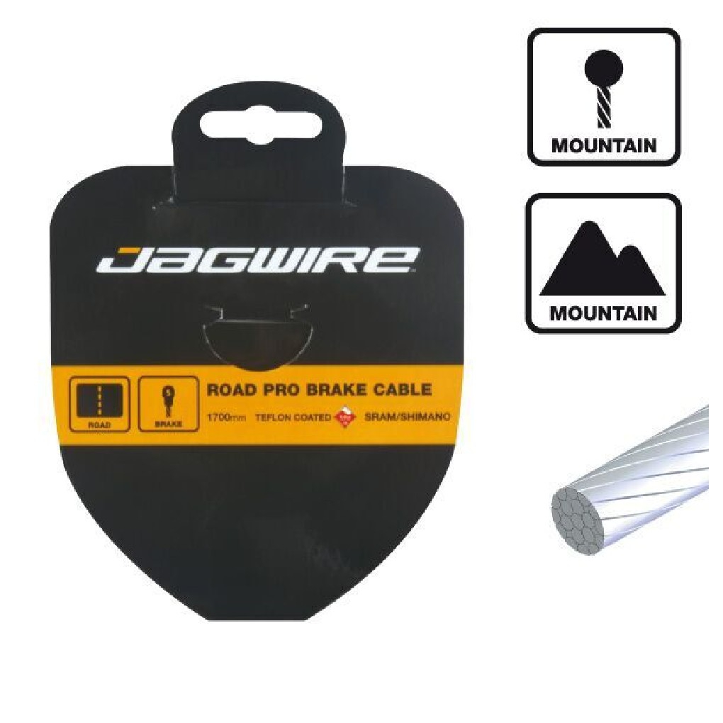 Cble Frein Jagwire  MTB Slick Stainless 1.5x2000mm Sram-Shimano