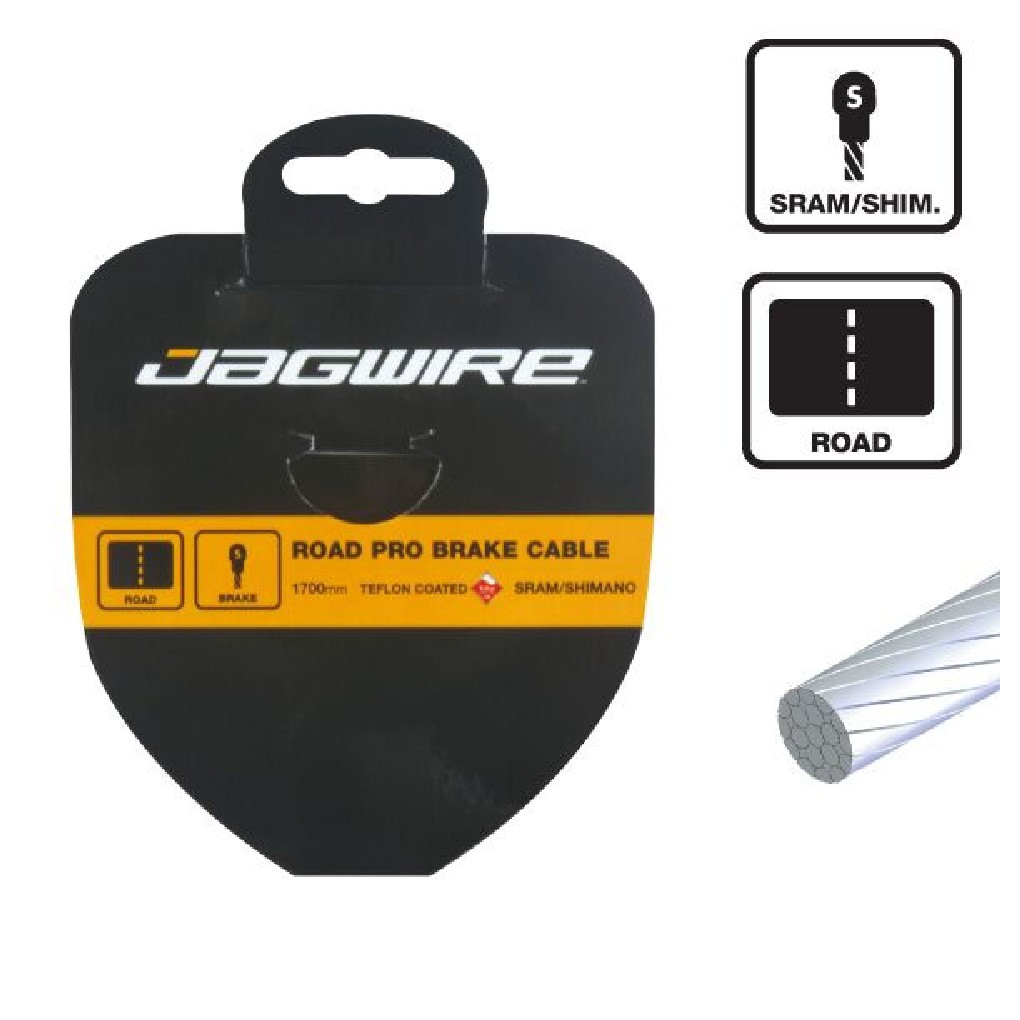 Cble Frein Jagwire Carretera Slick Stain 1.5x2000mm Sram-Shimano