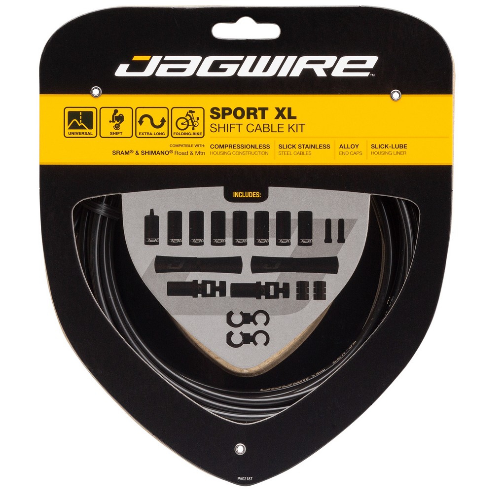 Kit XL De Changement De Vitesse y Desviador Jagwire Cable/Housse Sram/Shimano noir