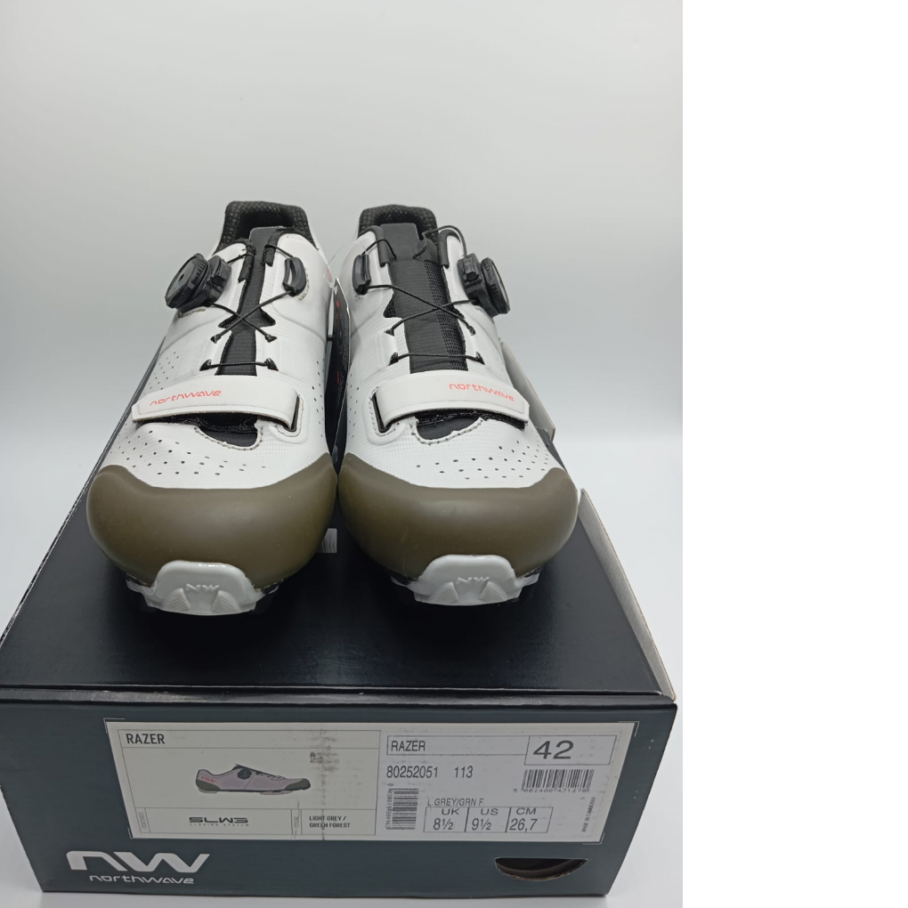 Zapatillas Northwave RAZER GRIS CLARO-VERDE FOREST