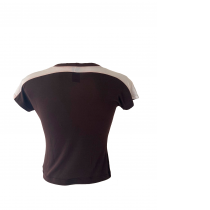 MAILLOT MANCHES COURTES IVY BRUNE/BLANC MAILLOT MANCHES COURTES IVY BRUNE/BLANC