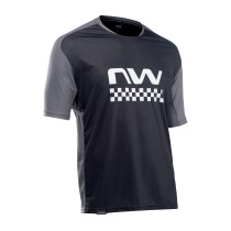 Maillot Northwave manche courte EDGE noir-grise Oscuro