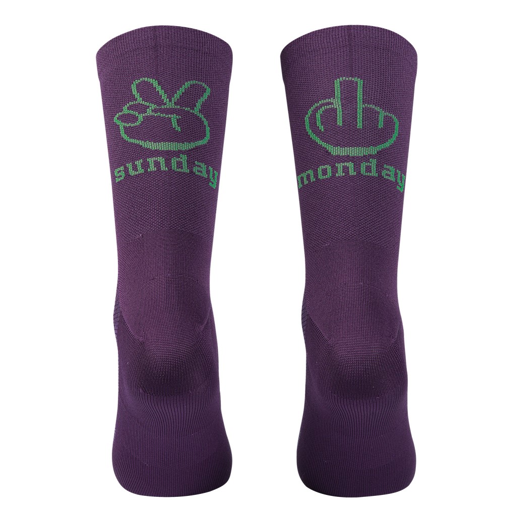 Calcetn Northwave SUNDAY MONDAY Morado Oscuro
