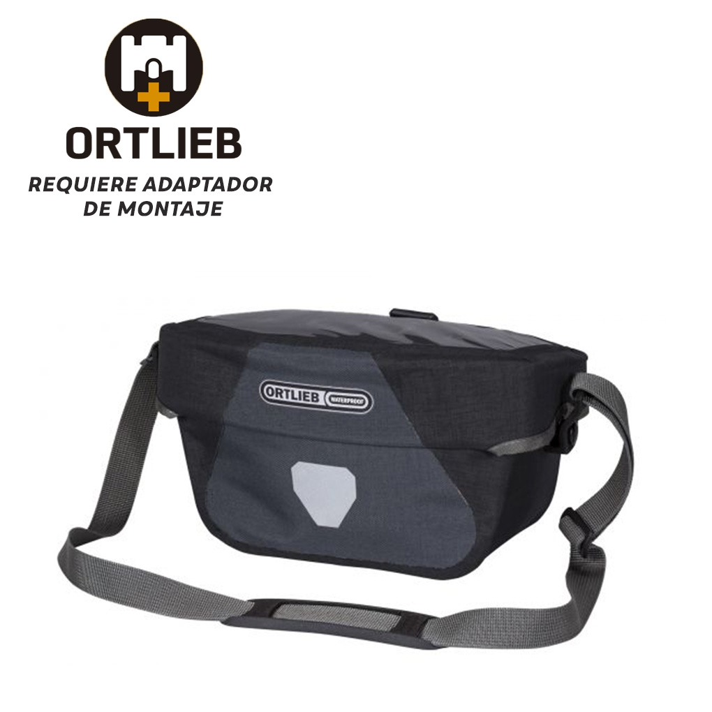 Bolsa Manillar Ortlieb Ultimate Plus Sin Adaptador 5L Asfalto