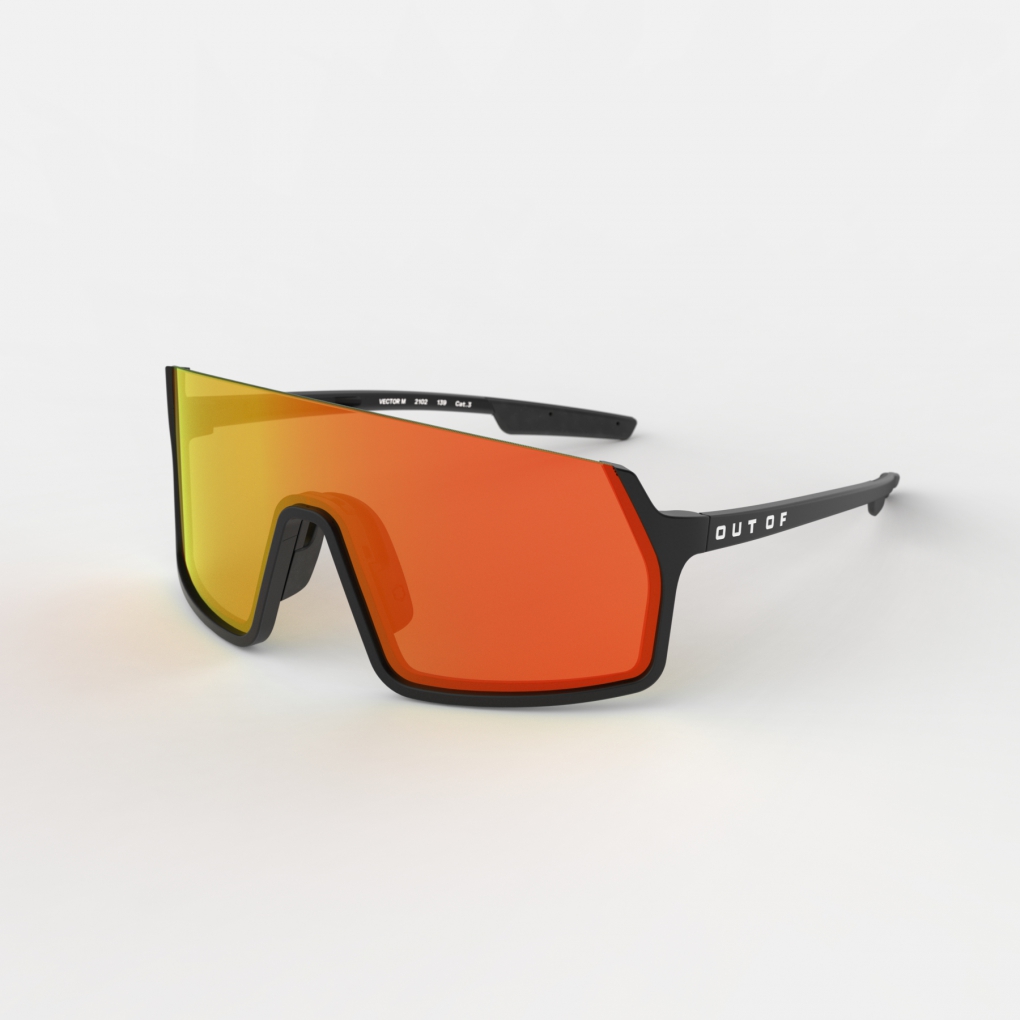 Gafas Deportivas Out Of Vector Hybrid Negro Lente Red MCI