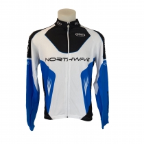 Maillot m/l PRO Crem Total Azul-Blanco