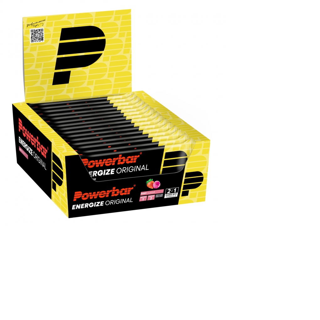 Barrita PowerBar Energize Original Frutas del Bosque 15 unidades
