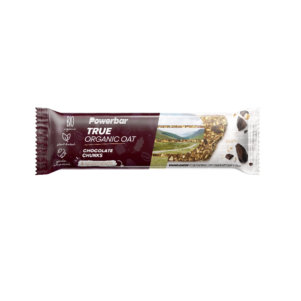 Barres Powerbar True organiques OAT Chocolat Chunks 16 un.