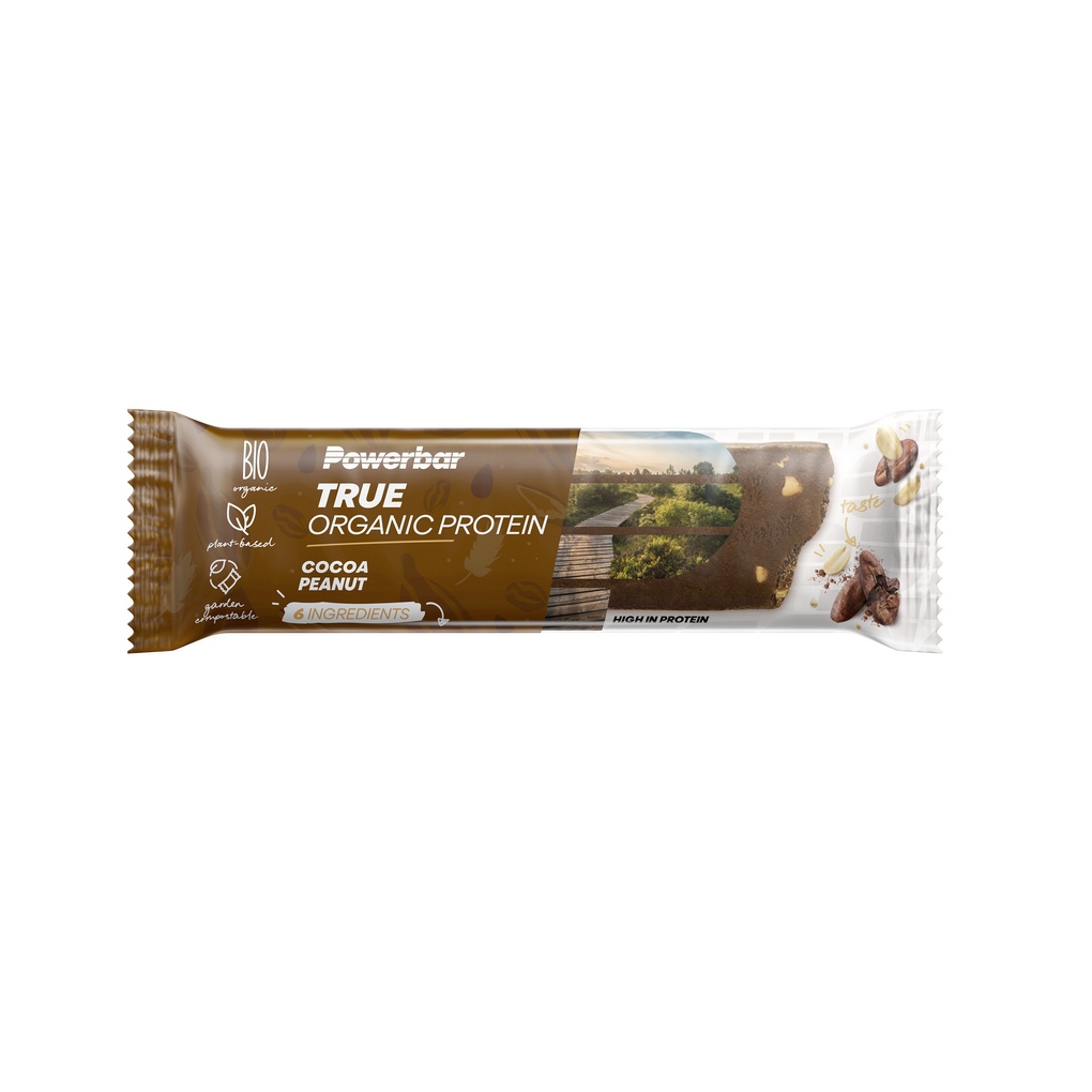 Barres Powerbar True organiques Protein Cacao Amande cacahute 1 Unit