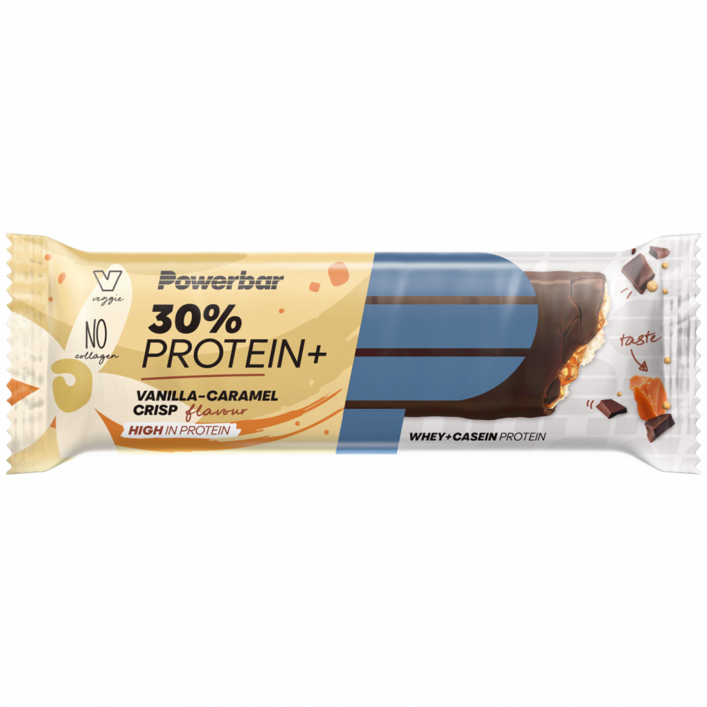 Barres PowerBar ProteinPlus 30% vanille Caramelo Crisp 15 Units