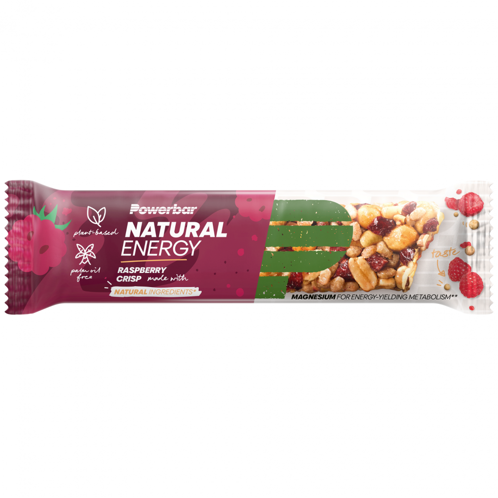 Barres PowerBar Natural Energy Cereales framboise Crisp  18 Units