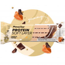 Barres Powerbar Protein Protein Soft Layer vanille Toffee 12 Units de 40 gr