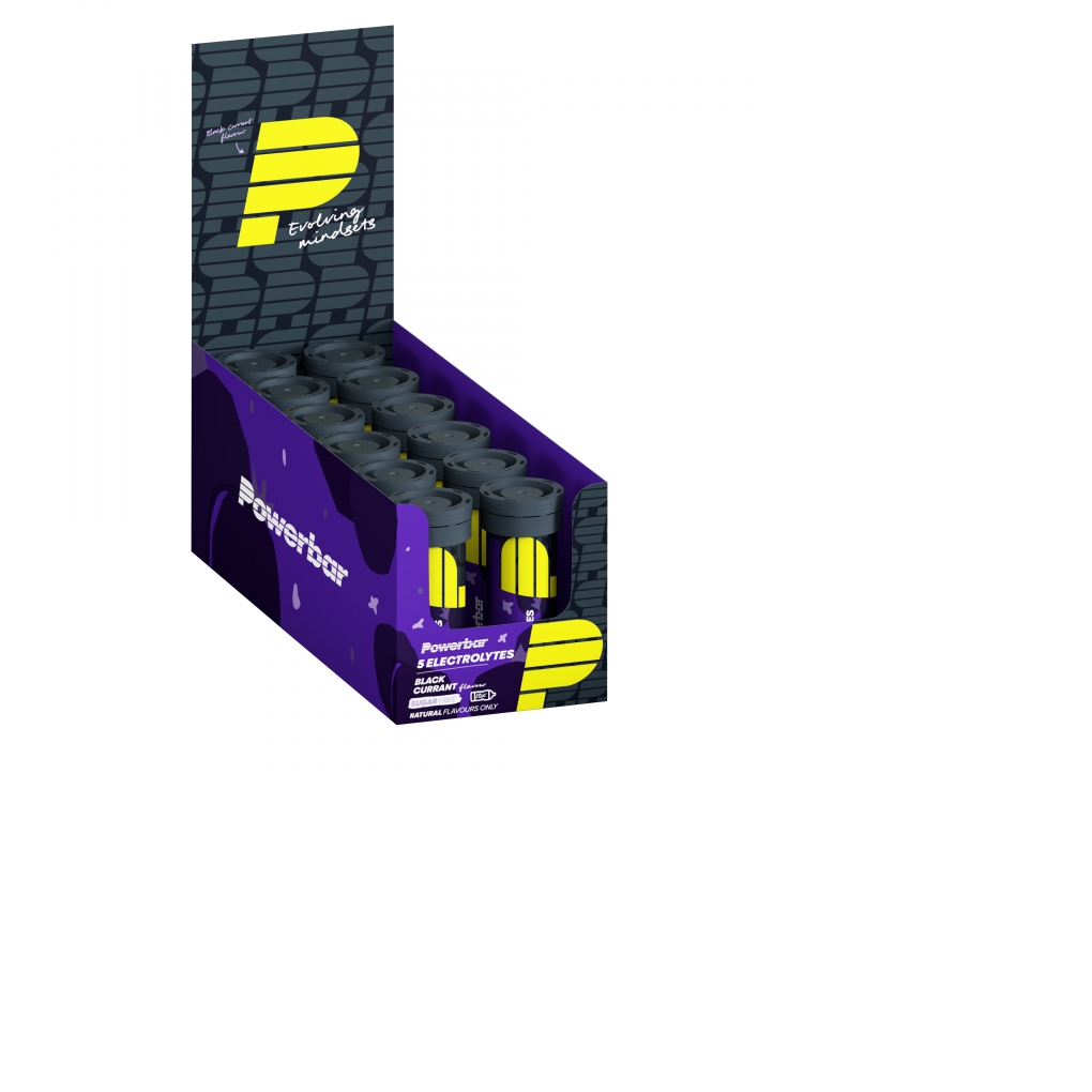 PowerBar Tubo 5 Electrolitos Grosella 12 unidades